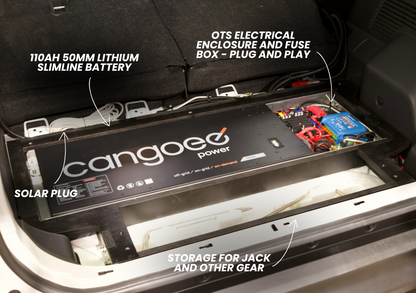 EXPLOREJIMNY jimny xl storage system with lithium battery and electrical enclosure in jimny