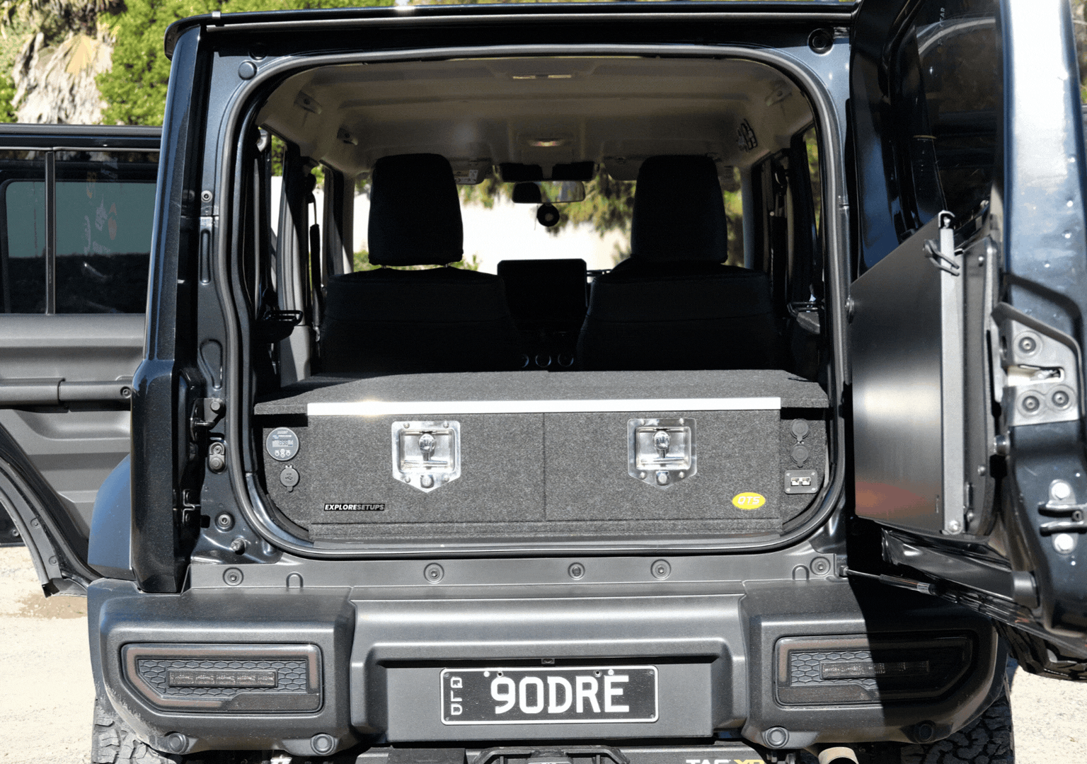 Exploresetups storage setup jimny xl